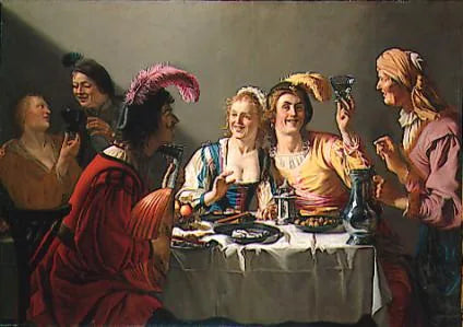 A Wedding Feast - Gerrit van Honthorst
