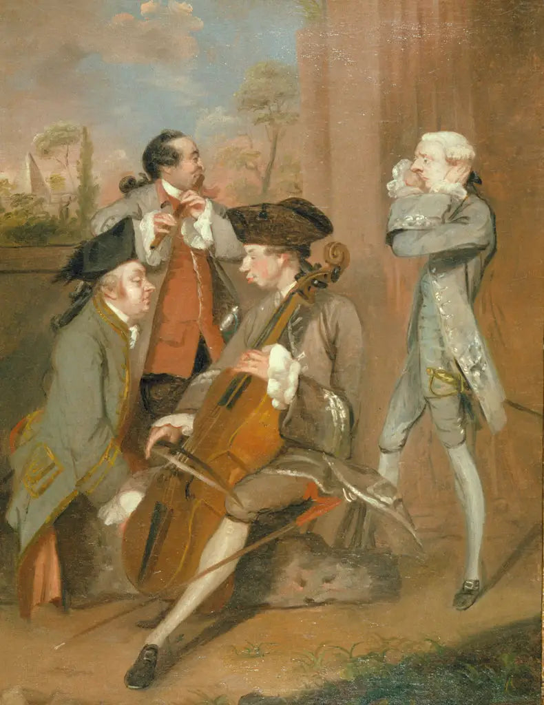 A group of caricatures: Sir Charles Turner, M. Cook, M. John Woodyeare and Reverend Dr William Drake - Joshua Reynolds
