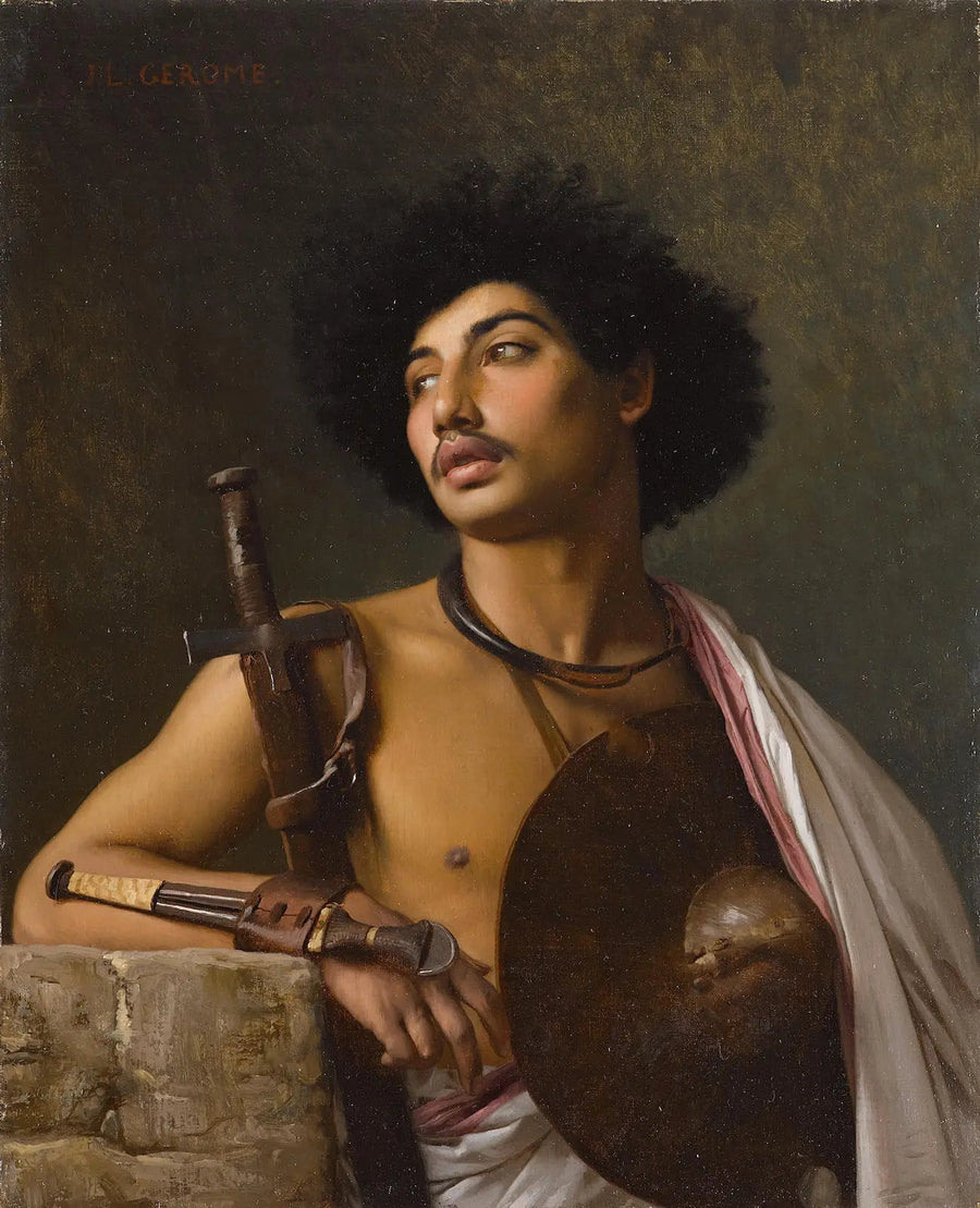 A Bischari Warrior - Jean-Léon Gérôme