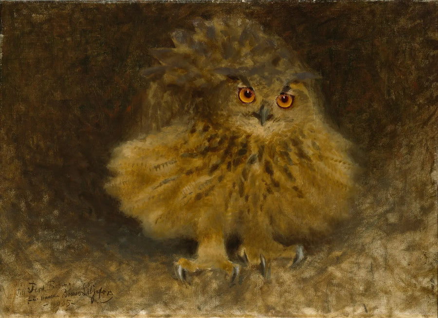 An eagle owl - Bruno Liljefors