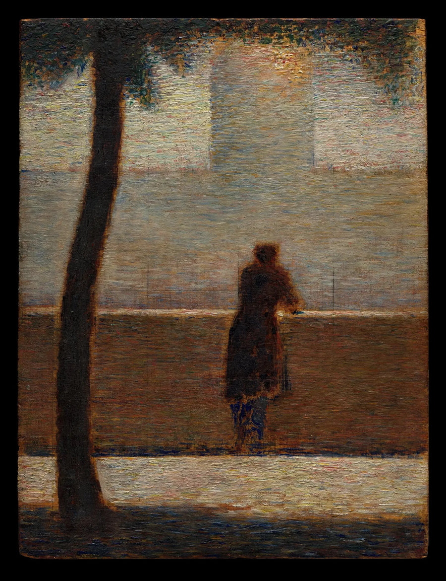A man leaning on a parapet - Georges Seurat