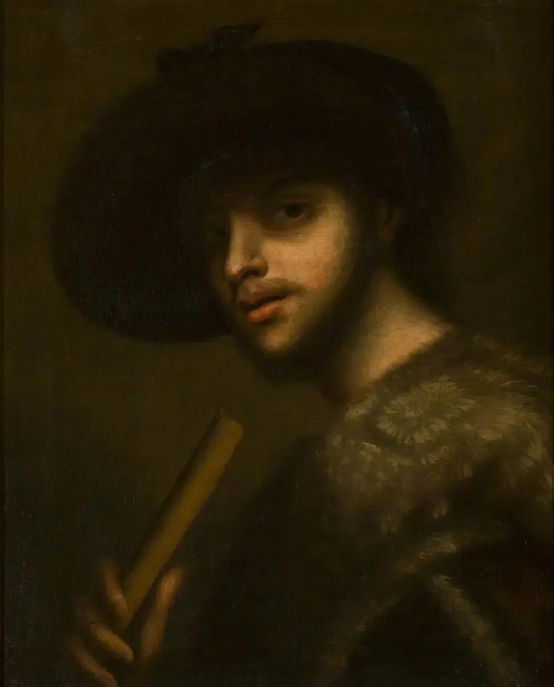 A man with a pipe or a flute - Giorgione