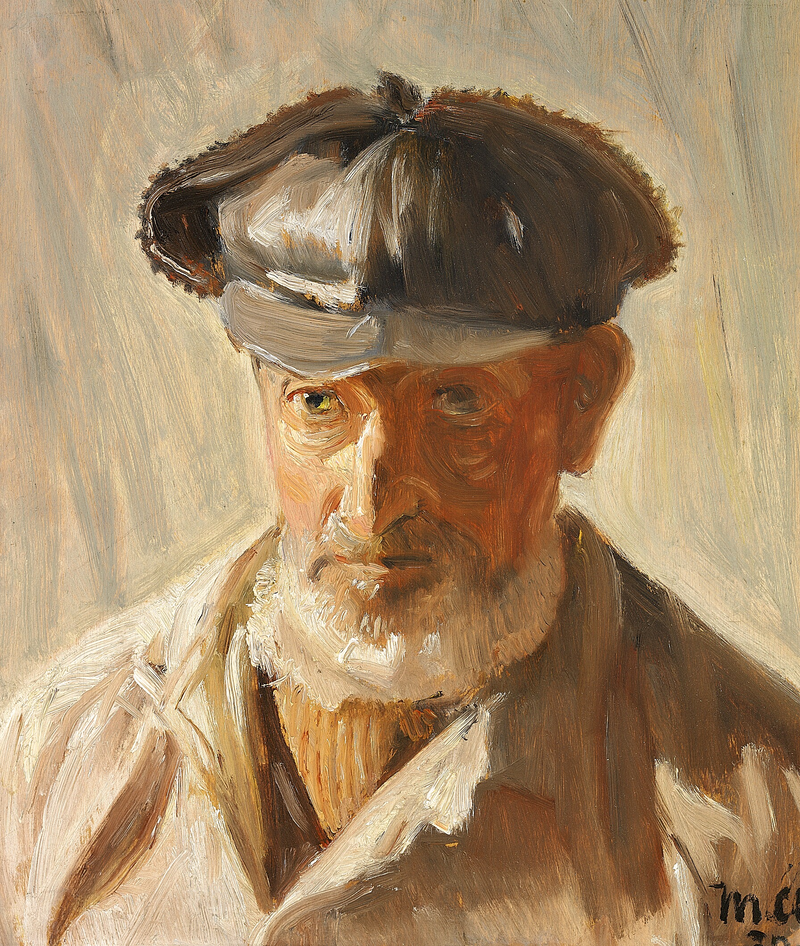 A man from Skagen wearing a cap. - Michael Peter Ancher