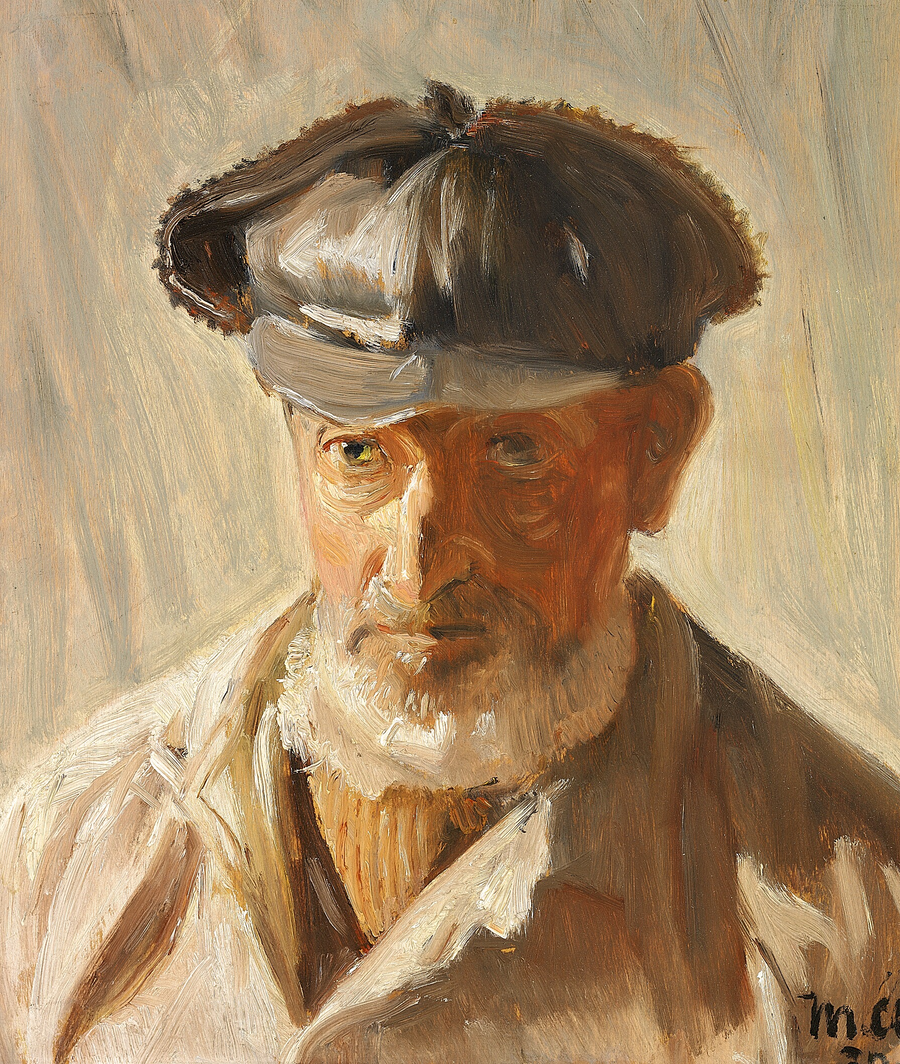 A man from Skagen wearing a cap. - Michael Peter Ancher