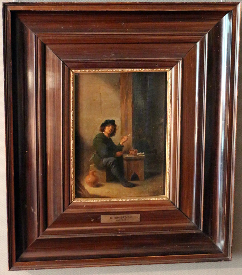 A man smoking his pipe - David Teniers the Younger