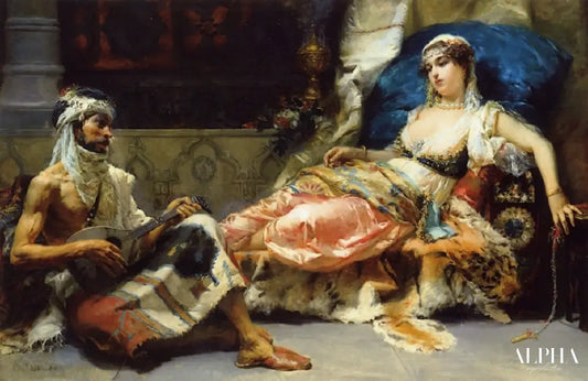 Un intermède musical - Cesare-Auguste Detti Reproductions de tableaux à la peinture à l’huile