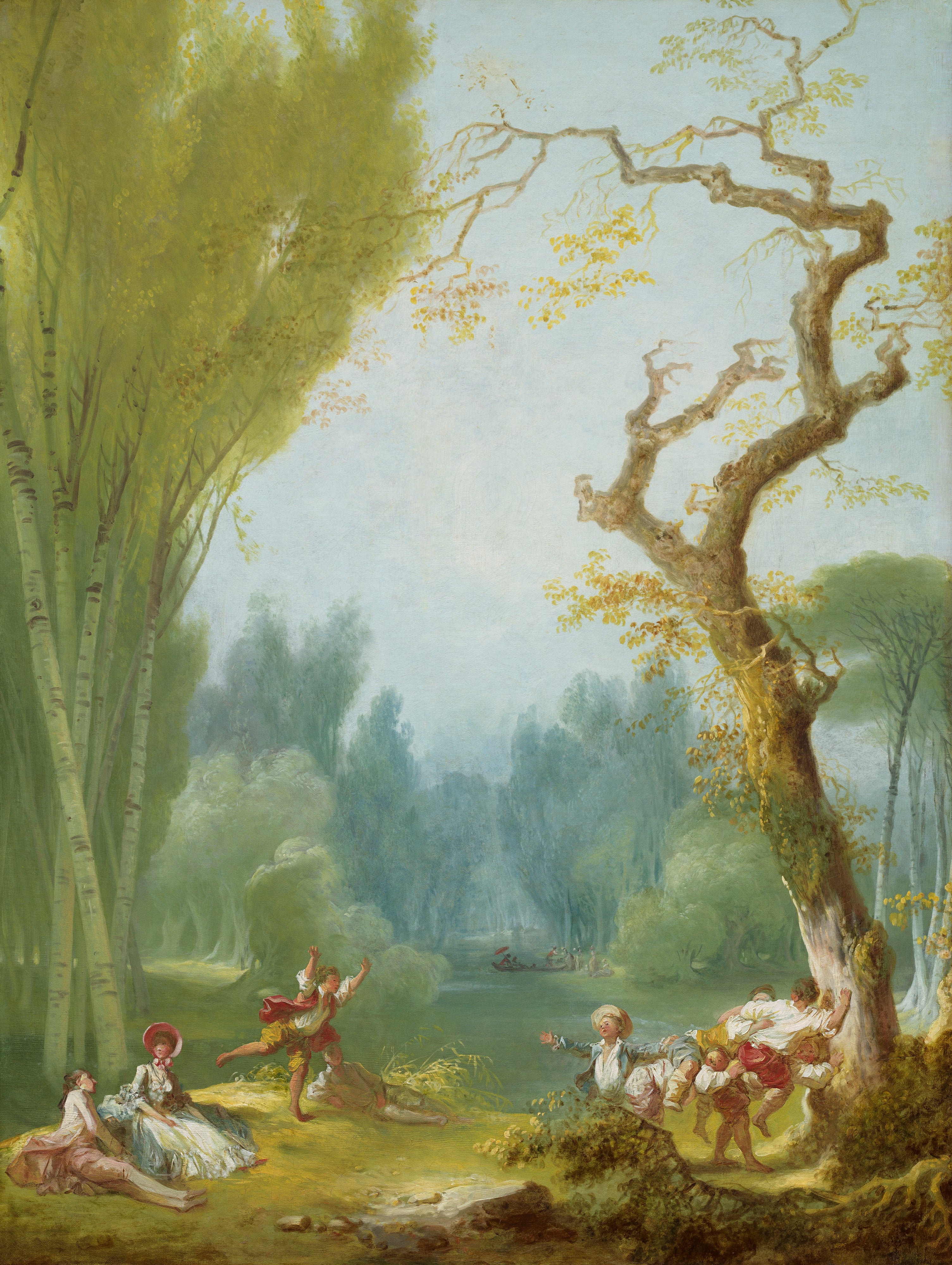 A game of horse and rider - Jean-Honoré Fragonard
