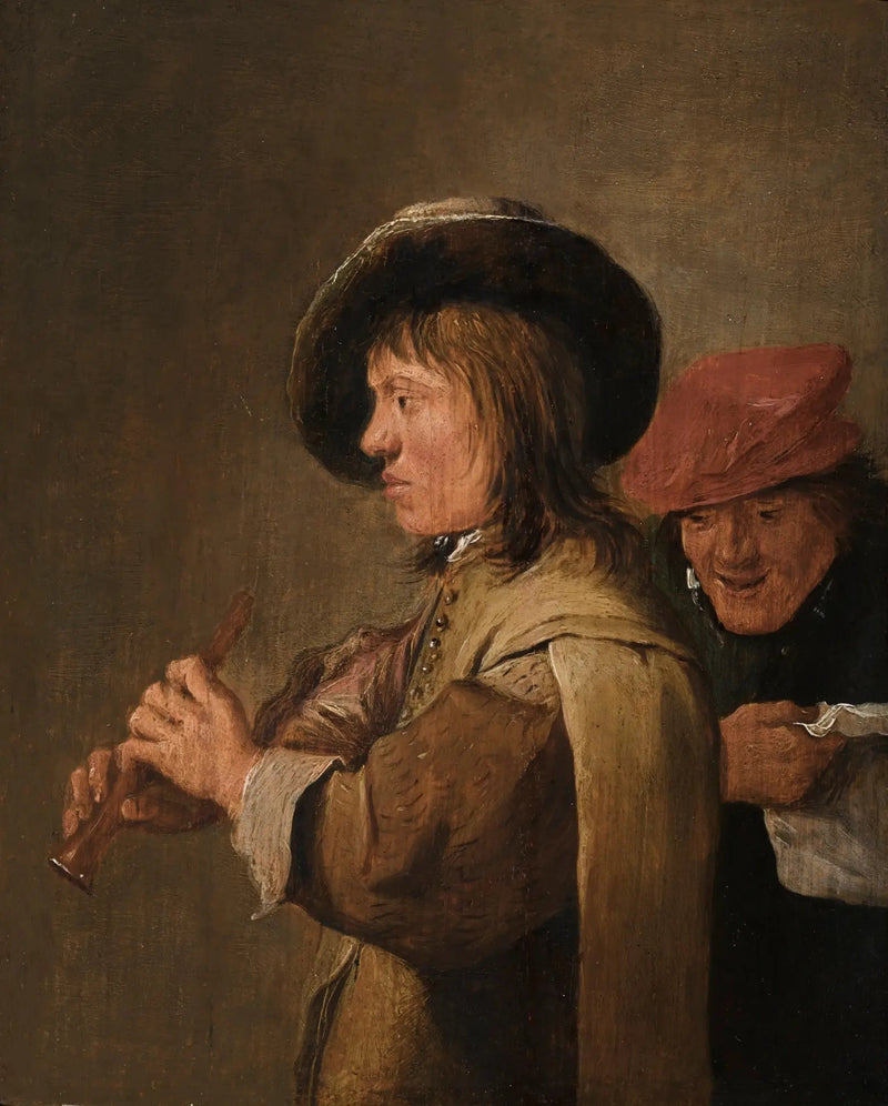 A Flute Player in Profile - David Teniers the Younger