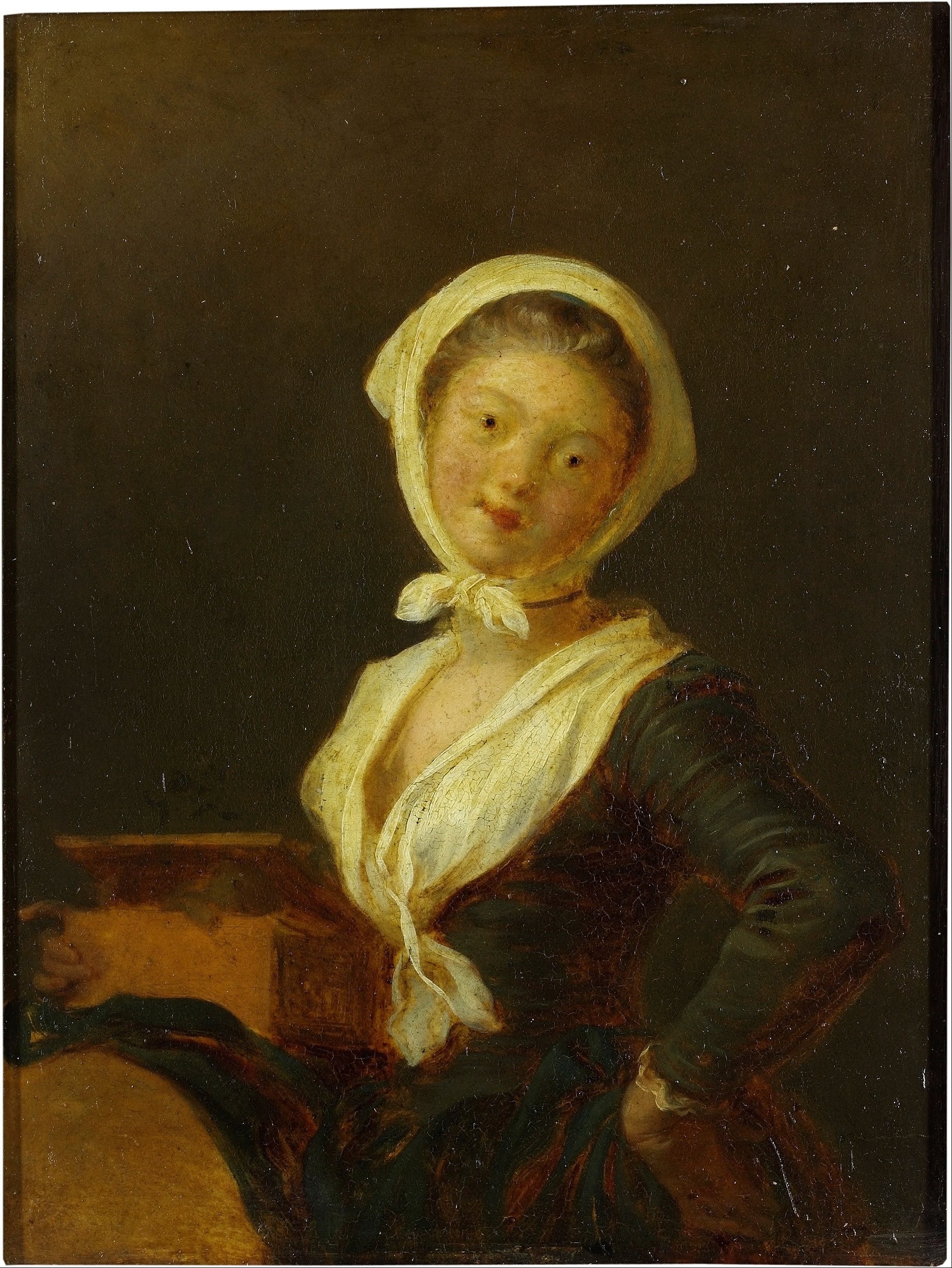 A street organ player (a woman from Savoy) - Jean-Honoré Fragonard