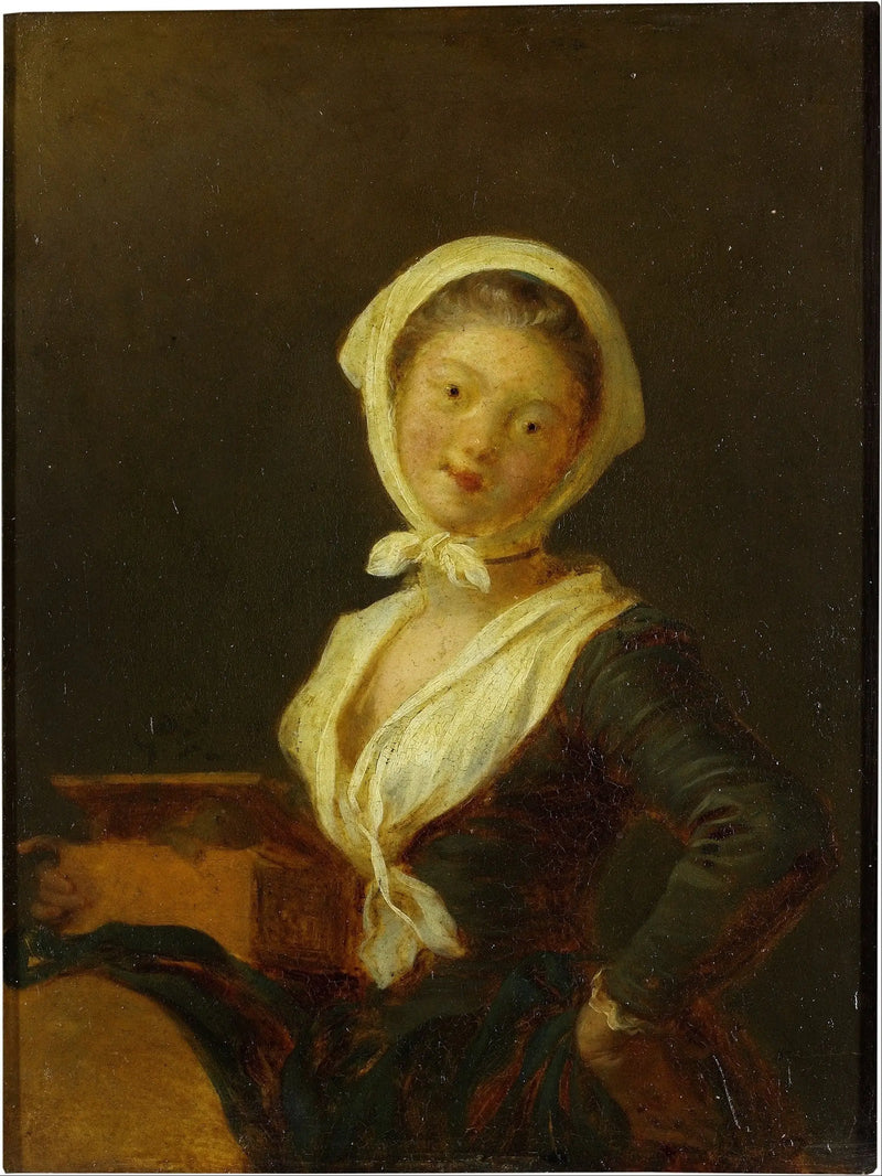 A street organ player (a woman from Savoy) - Jean-Honoré Fragonard