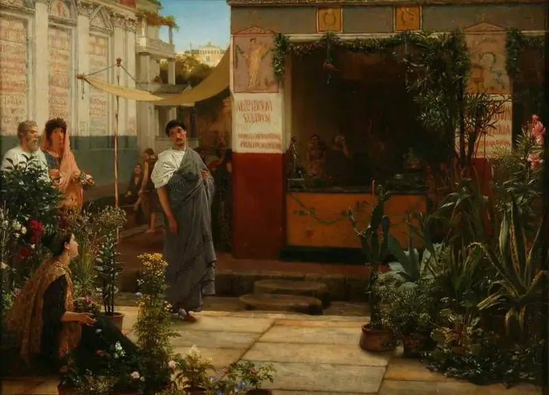 Roman Flower Market - Lawrence Alma-Tadema