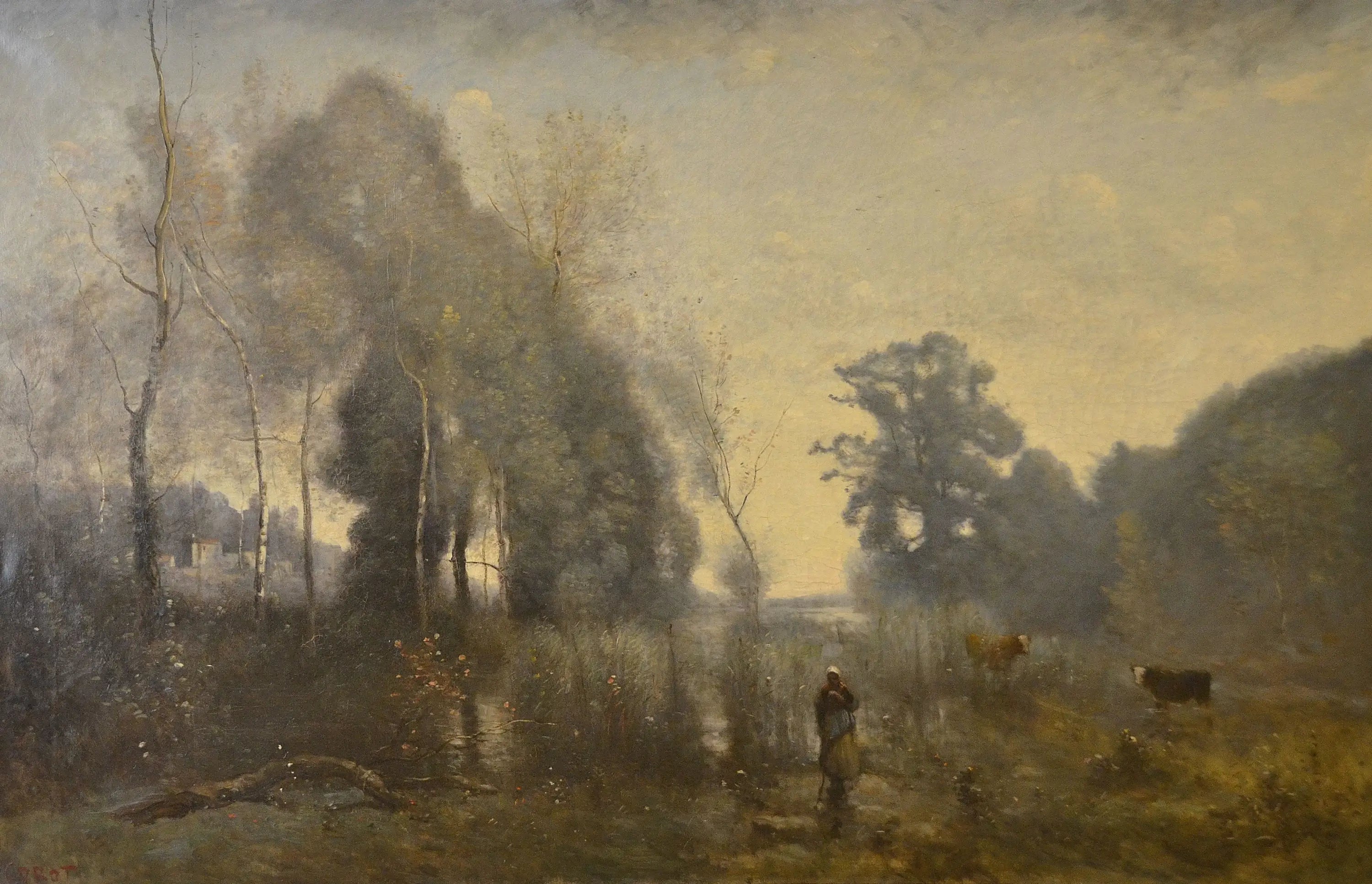 Un matin à Ville-d’Avray - Jean-Baptiste Camille Corot - Alpha Reproduction