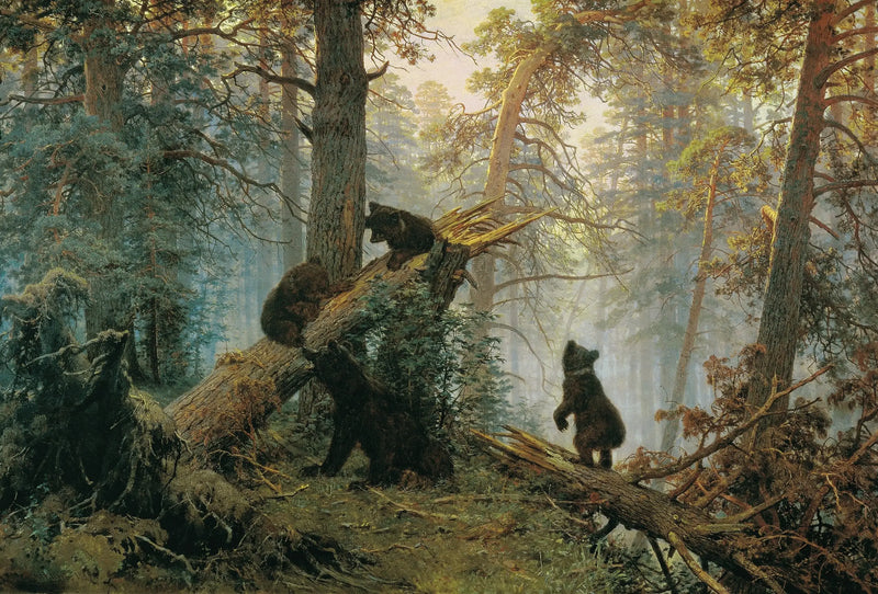 A Morning in a Pine Forest - Ivan Chichkine