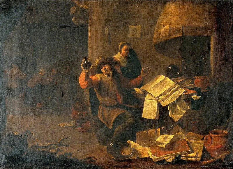 A physician-alchemist examining a urine vial - David Teniers le Jeune