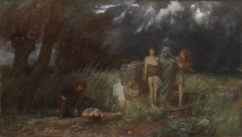 A Murderer Chased by Furies - Arnold Böcklin