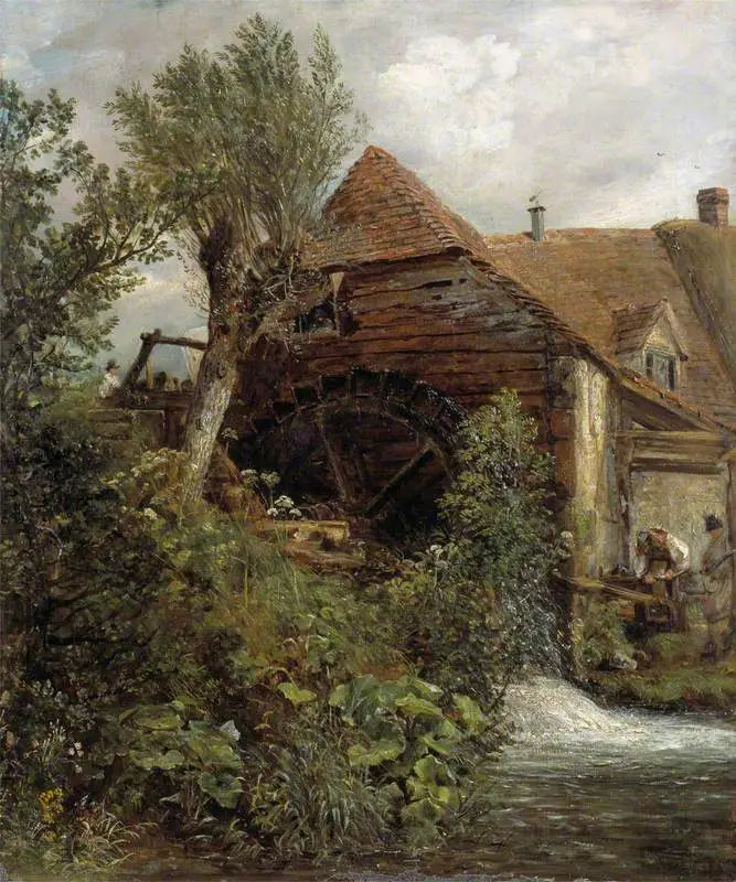 A water mill in Gillingham, Dorset - John Constable