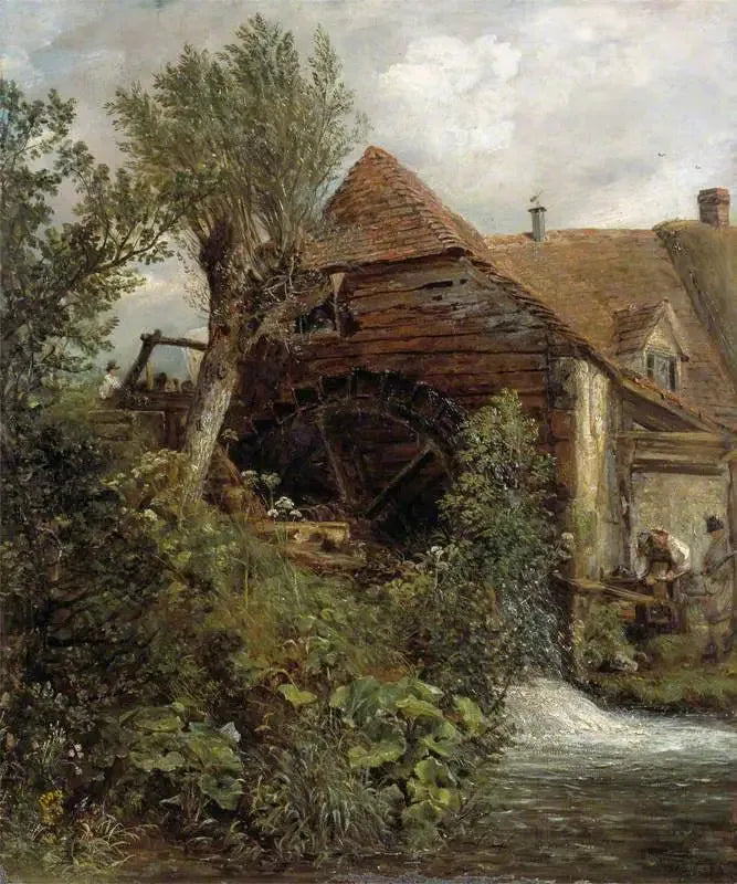 A water mill in Gillingham, Dorset - John Constable
