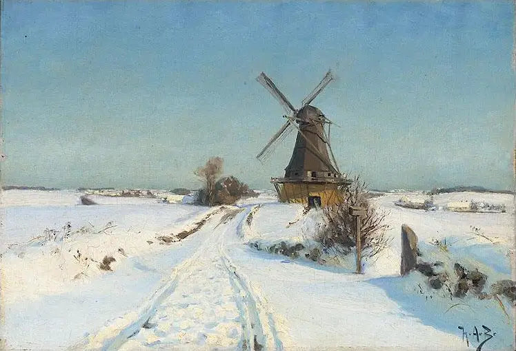 A windmill. - H. A. Brendekilde