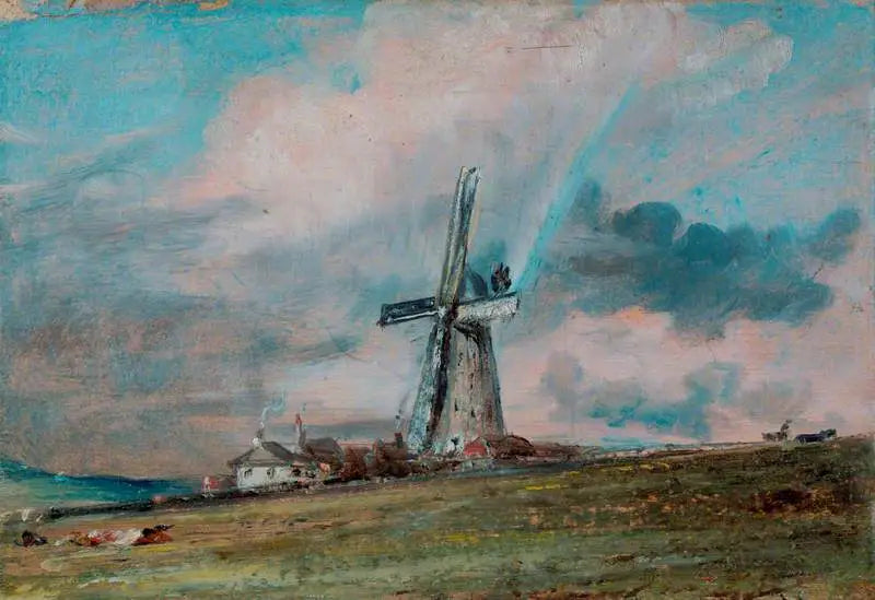 A windmill on the Downs near Brighton - John Constable