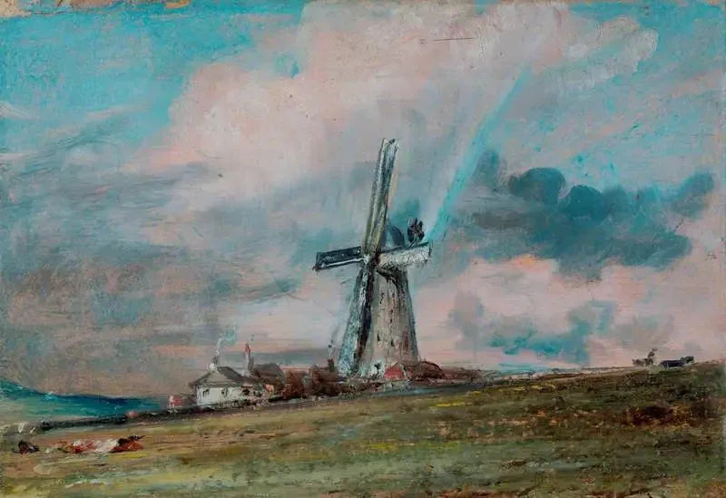 A windmill on the Downs near Brighton - John Constable