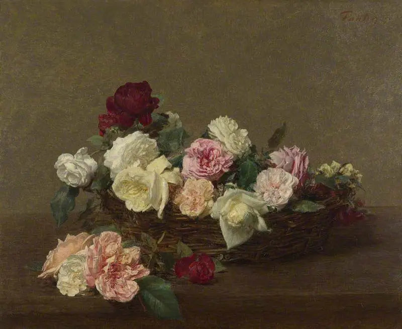 A Basket of Roses - Henri Fantin-Latour