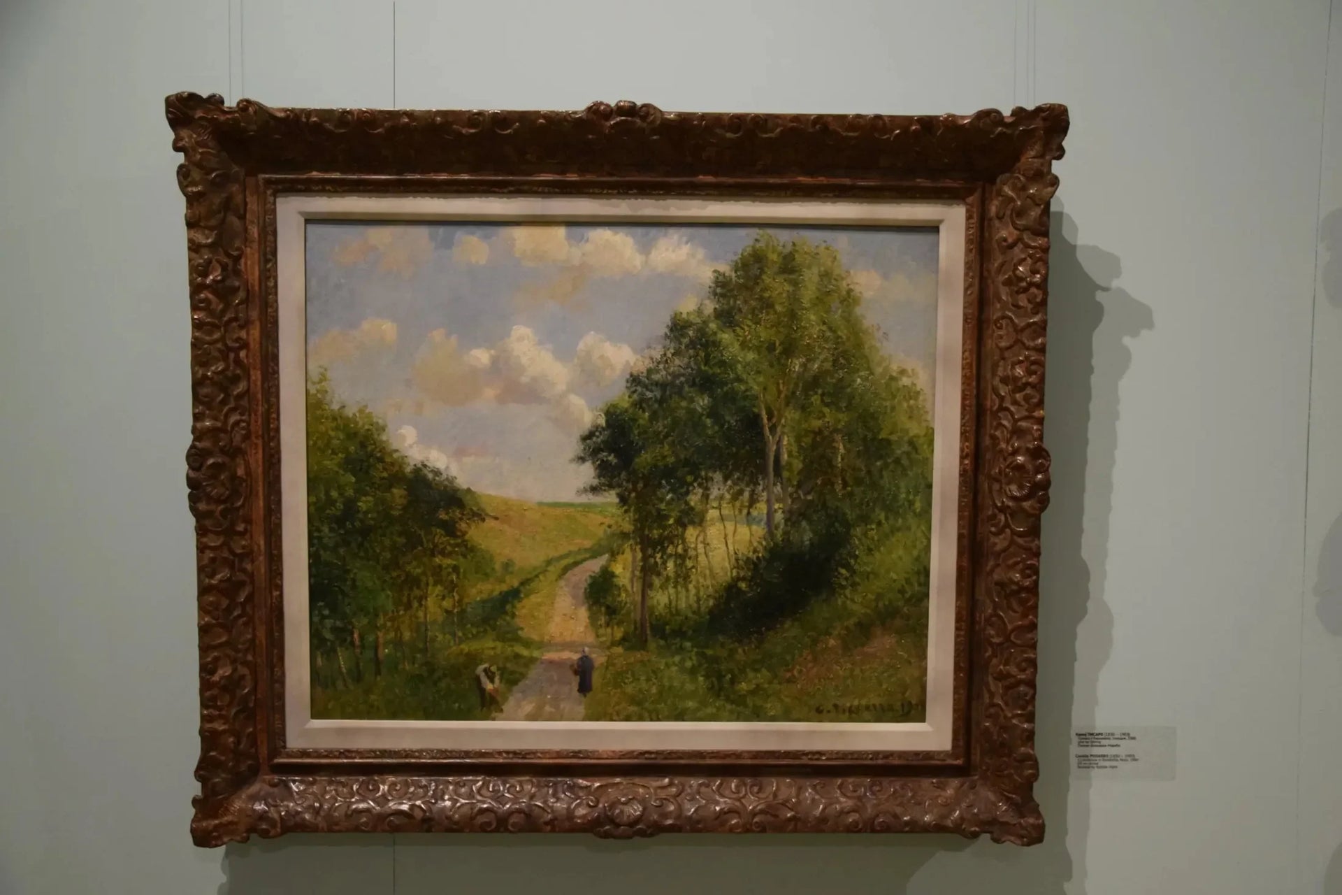 Un paysage à Barneville, midi - Camille Pissarro image 1 copie peinte à la main à l’huile