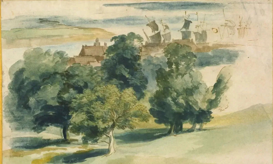 An English Landscape - Antoine van Dyck