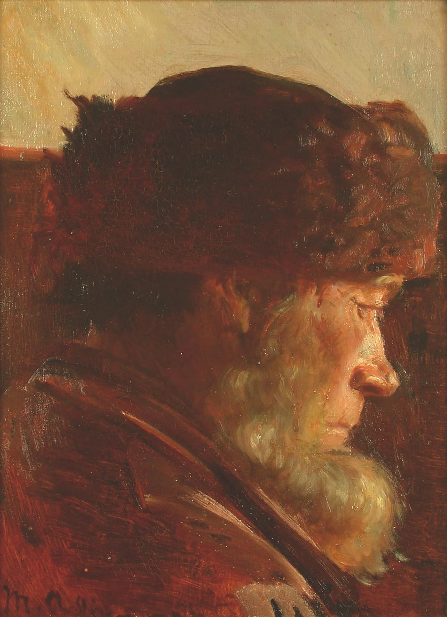 A bearded fisherman. - Michael Peter Ancher