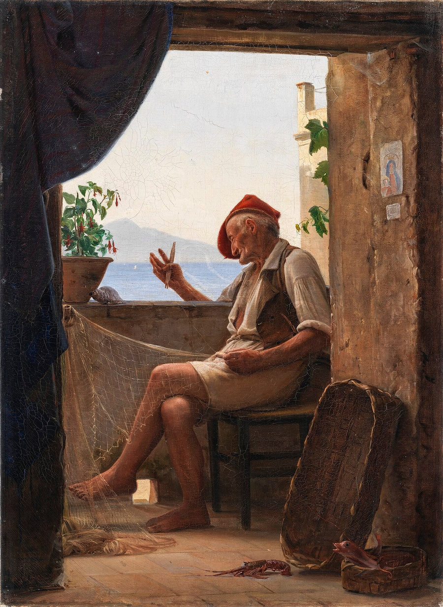 A fisherman from Sorrento, Italy - Carl Heinrich Bloch