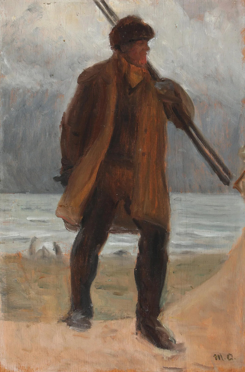 A fisherman on the beach. - Michael Peter Ancher