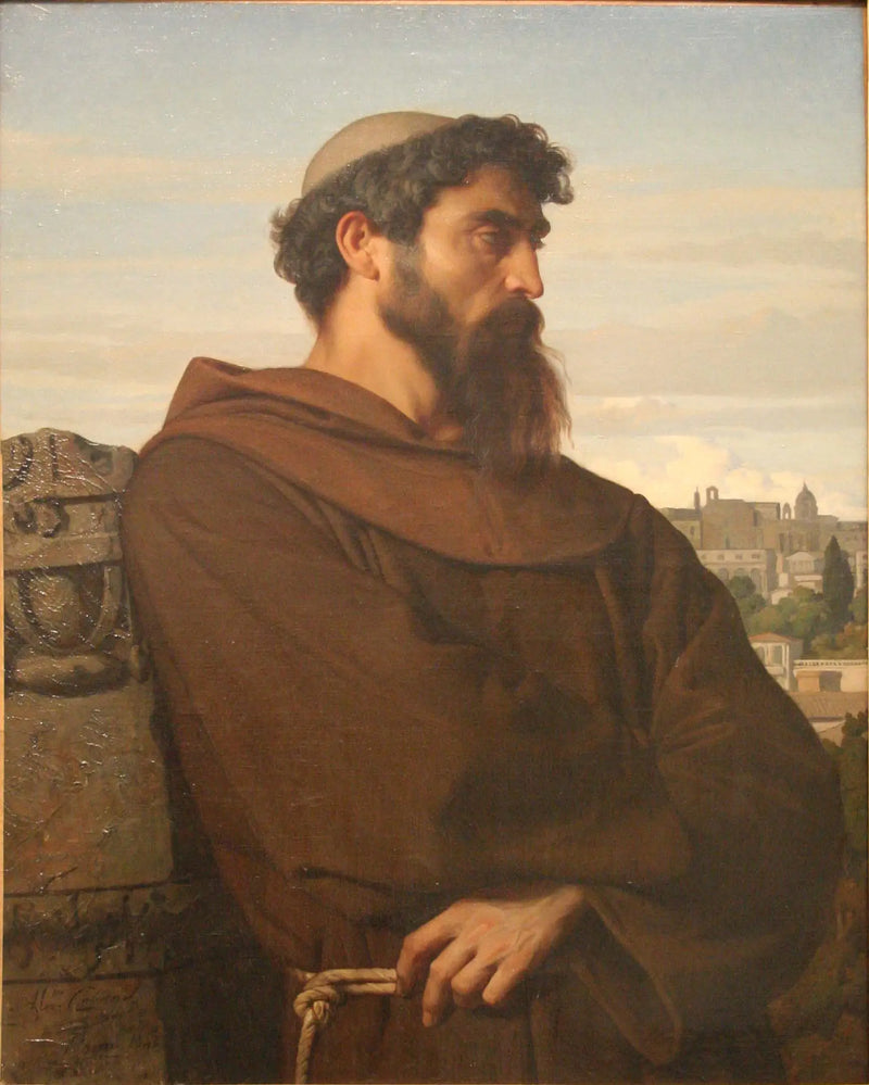 A Thinker, Young Roman Monk - Alexandre Cabanel