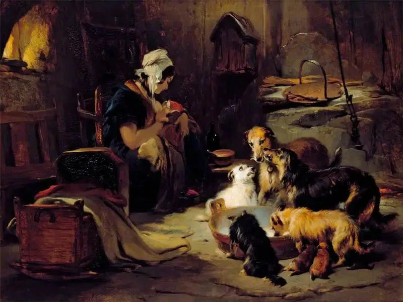 A Little Breakfast of the Highlands - Edwin Henry Landseer