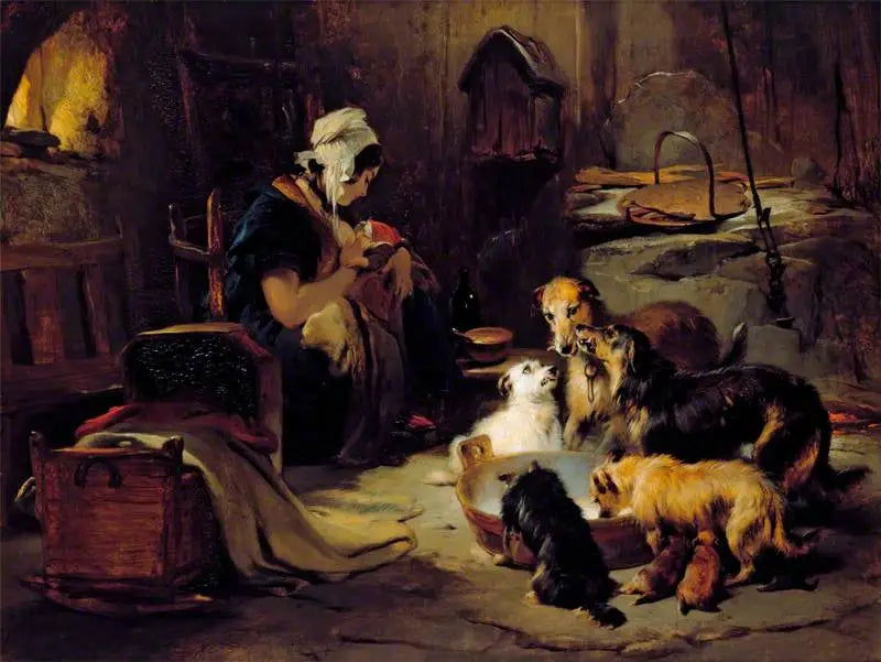 A Little Breakfast of the Highlands - Edwin Henry Landseer