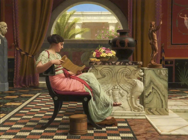 A Favorite Poet - John William Godward