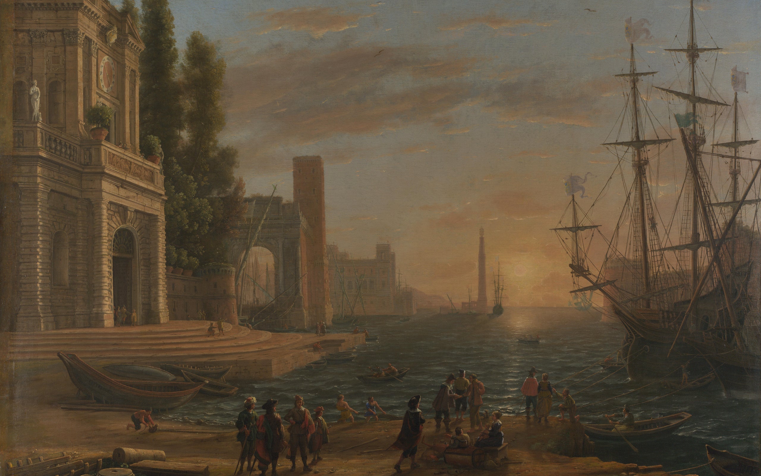 A maritime port - Claude Lorrain