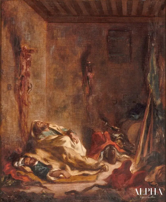 Un poste de garde à Meknès - Eugène Delacroix - Reproductions de tableaux et peintures haut de gamme