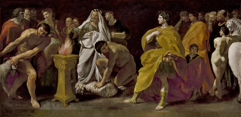 A priest sacrificing for a Roman emperor - Giovanni Lanfranco