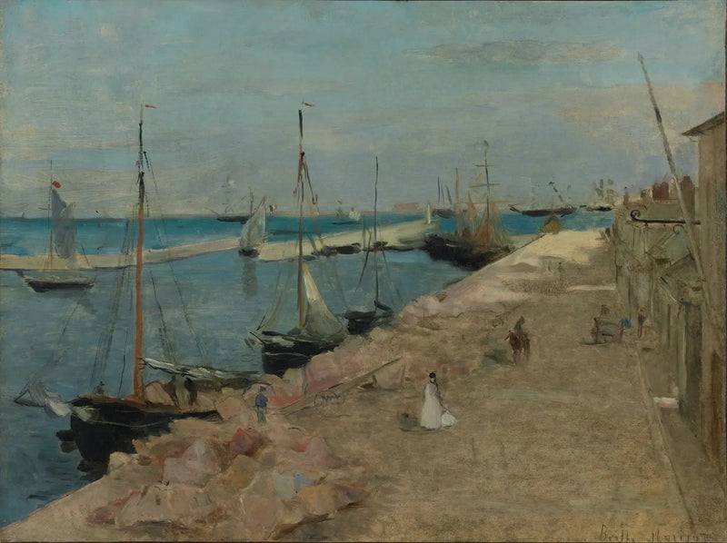 A Quay in Lorient - Berthe Morisot