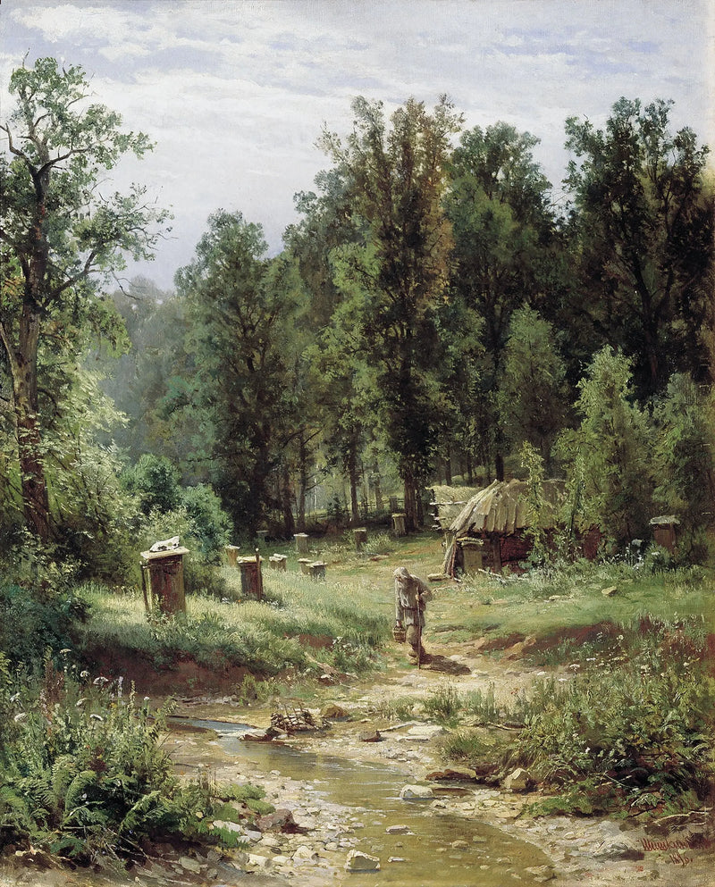 A beehive in the forest - Ivan Chichkine