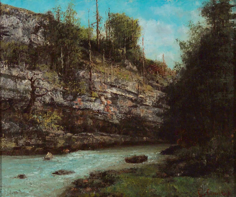 Mountain Stream - Gustave Courbet