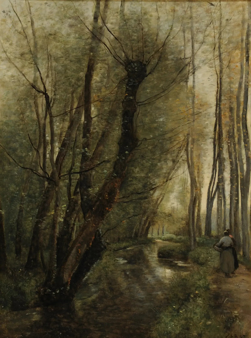 A Stream, near Beauvais - Jean-Baptiste Camille Corot