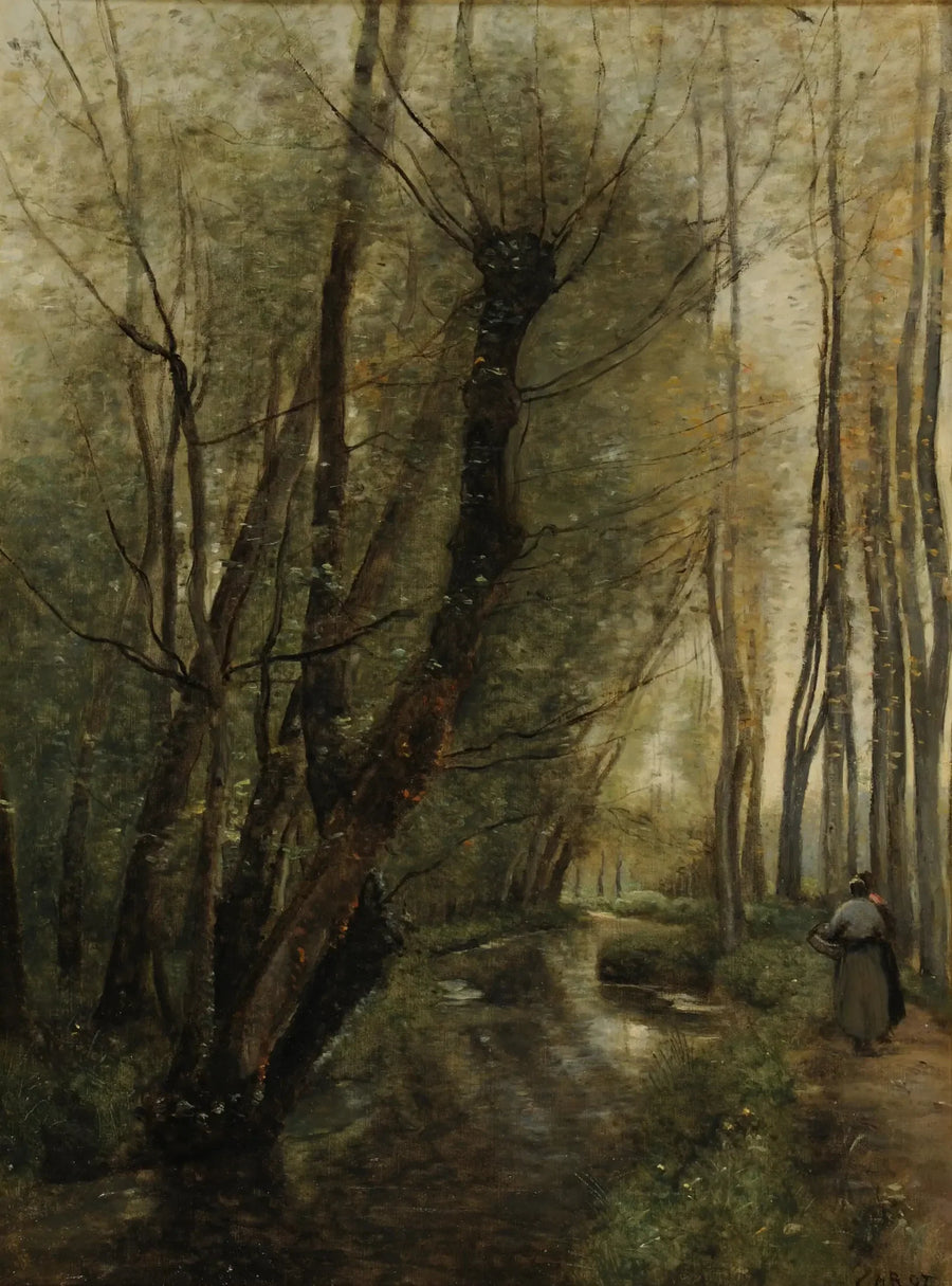 A Stream, near Beauvais - Jean-Baptiste Camille Corot