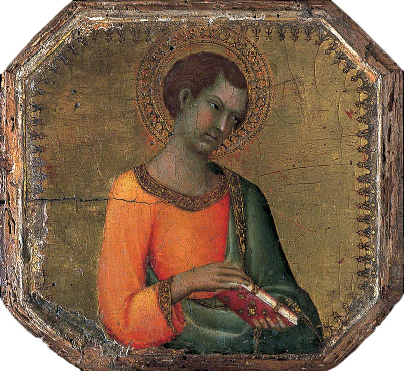 A saint holding a book - Simone Martini
