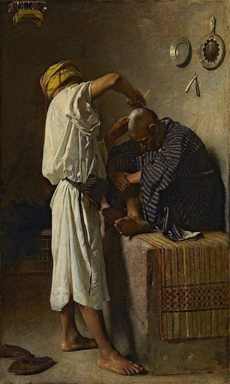 An Oriental Hair Salon - Léon Bonnat