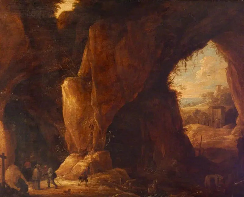 A Sanctuary in a Cave - David Teniers the Younger