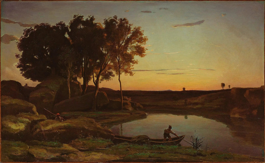 Evening Landscape - Jean-Baptiste Camille Corot