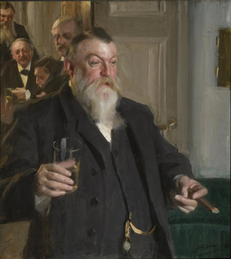 A toast to Idun - Anders Zorn