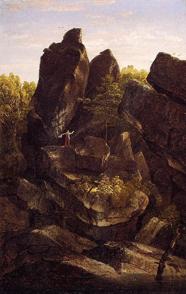 A Rocky Valley - Thomas Cole
