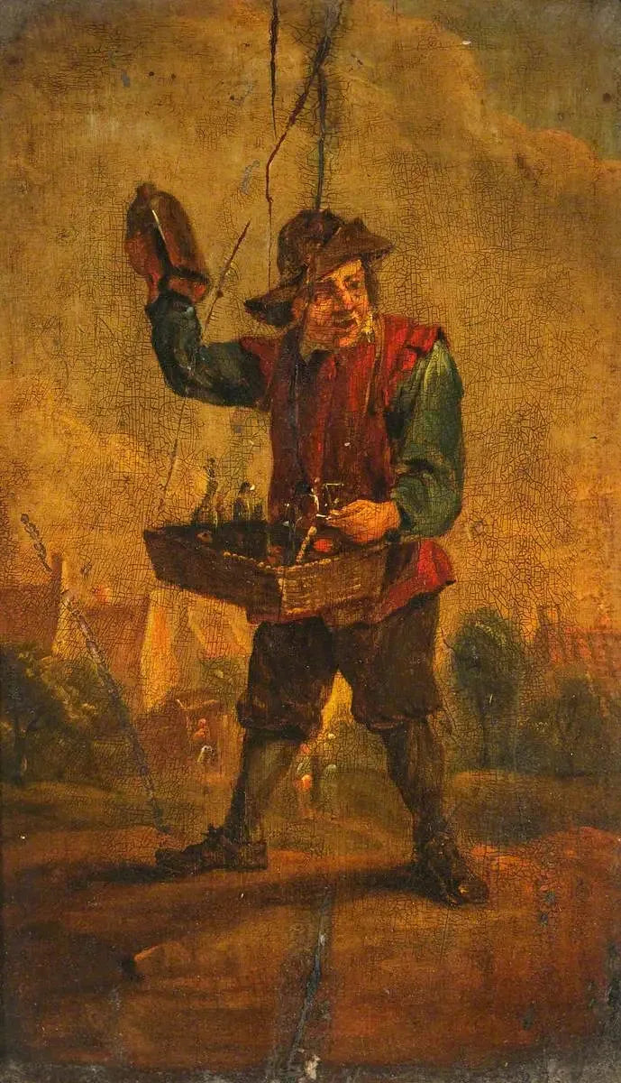 A street vendor of medicines - David Teniers the Younger