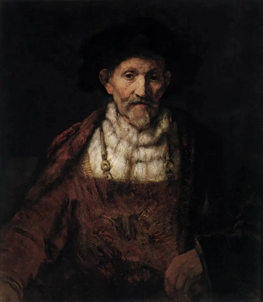 An old man in a fancy suit - Rembrandt